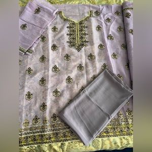 Lavender UNSTITCHED Salwar Kameez
